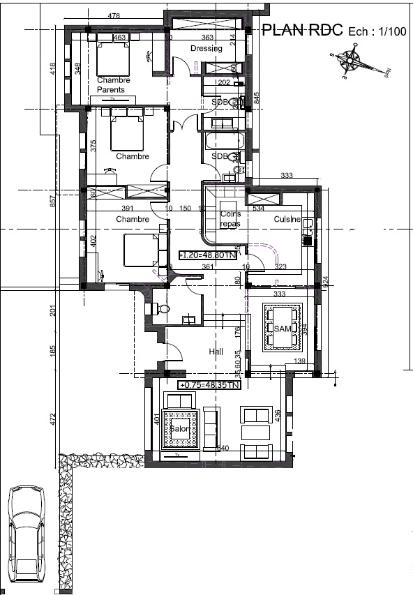 Ariana Ville El Menzah 7 Location Maisons Rdc villa habitation m7
