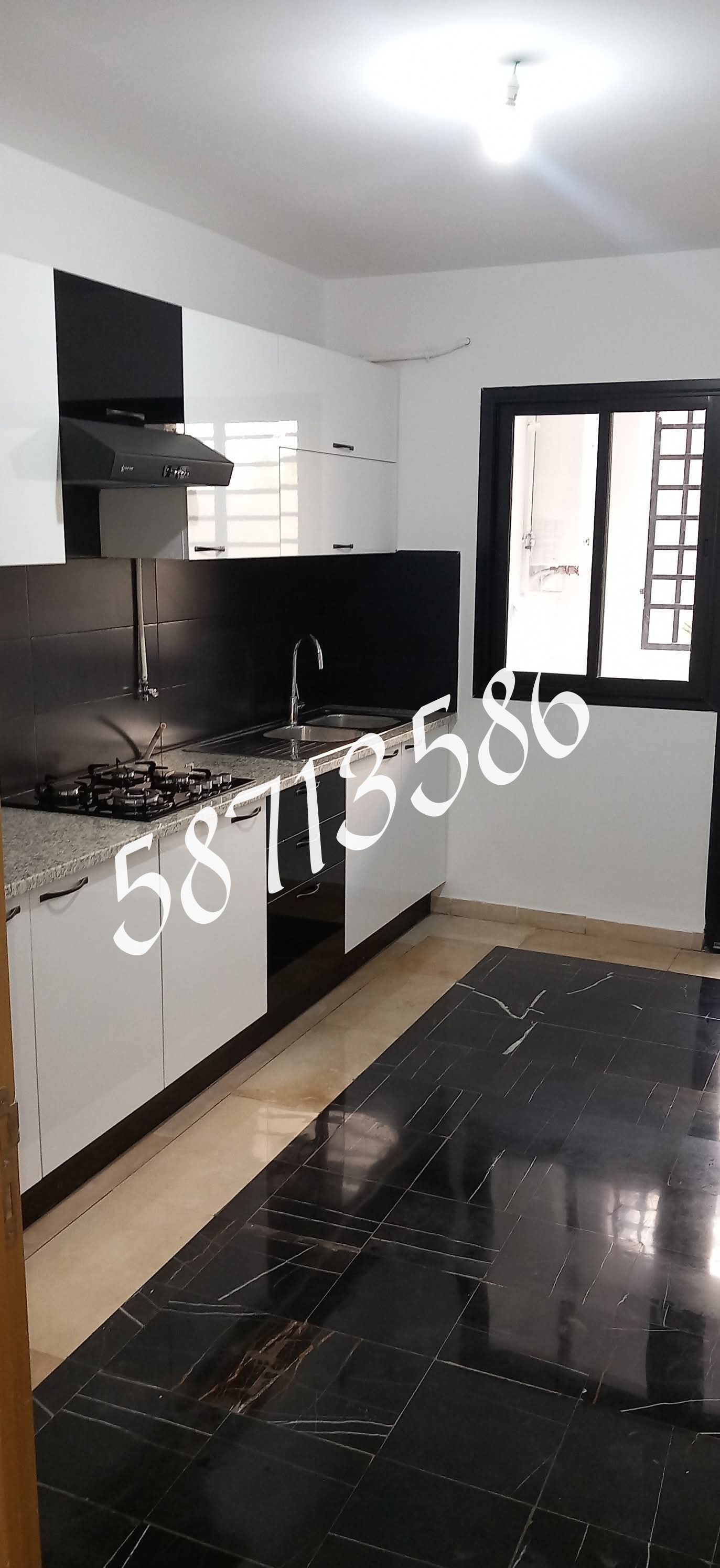 La Marsa El Aouina Location Appart. 3 pices S plus 3 au rdc avec p p ss nouvelle soukra