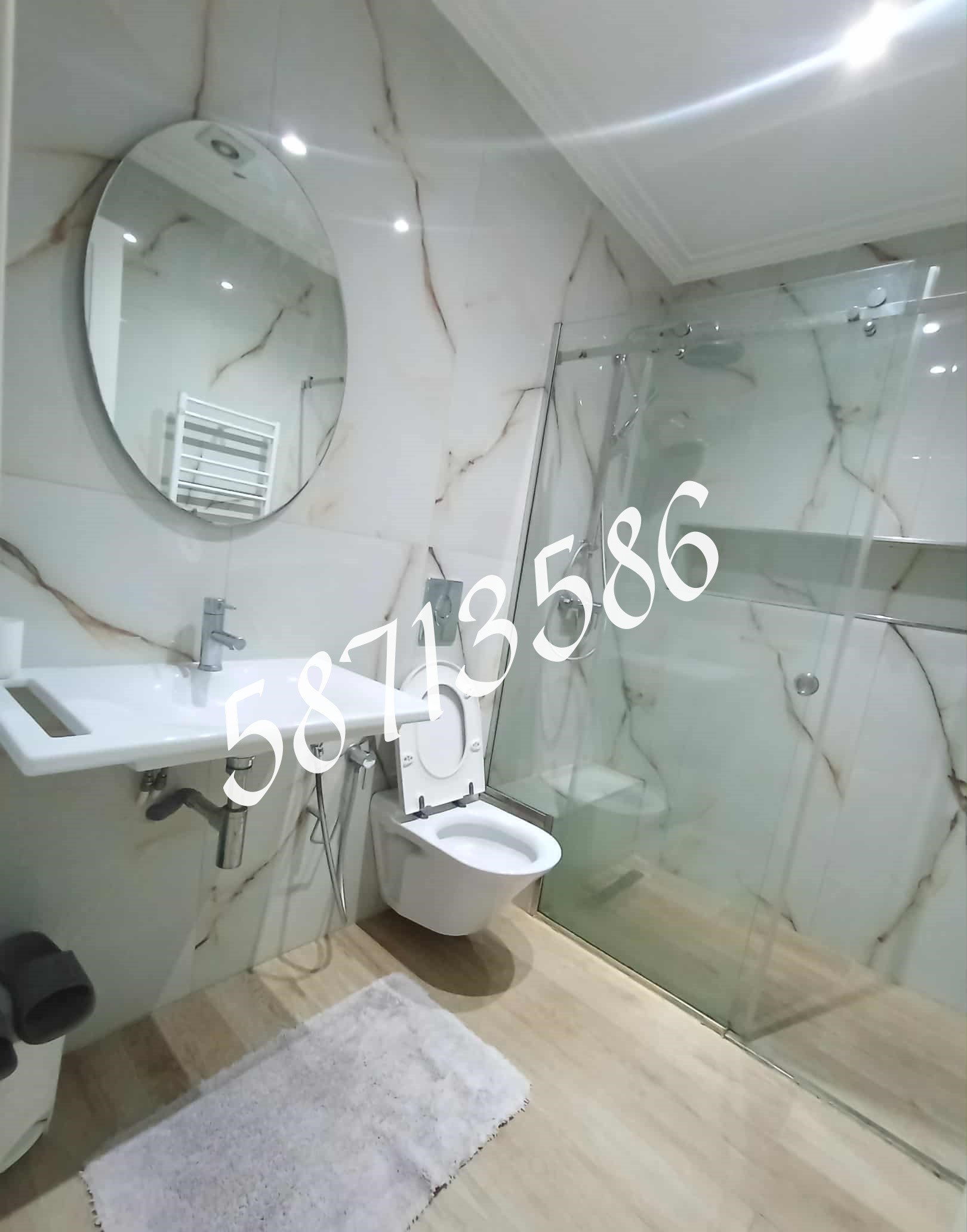 La Marsa El Aouina Location Appart. 1 pice S plus 1 richement meuble wahat pres jardin