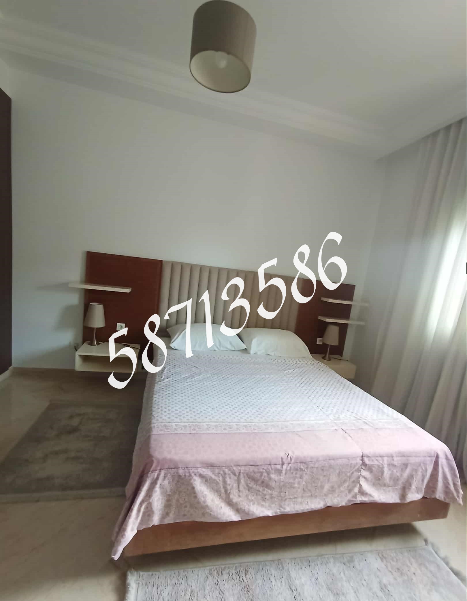 La Marsa El Aouina Location Appart. 1 pice S plus 1 richement meuble wahat pres jardin