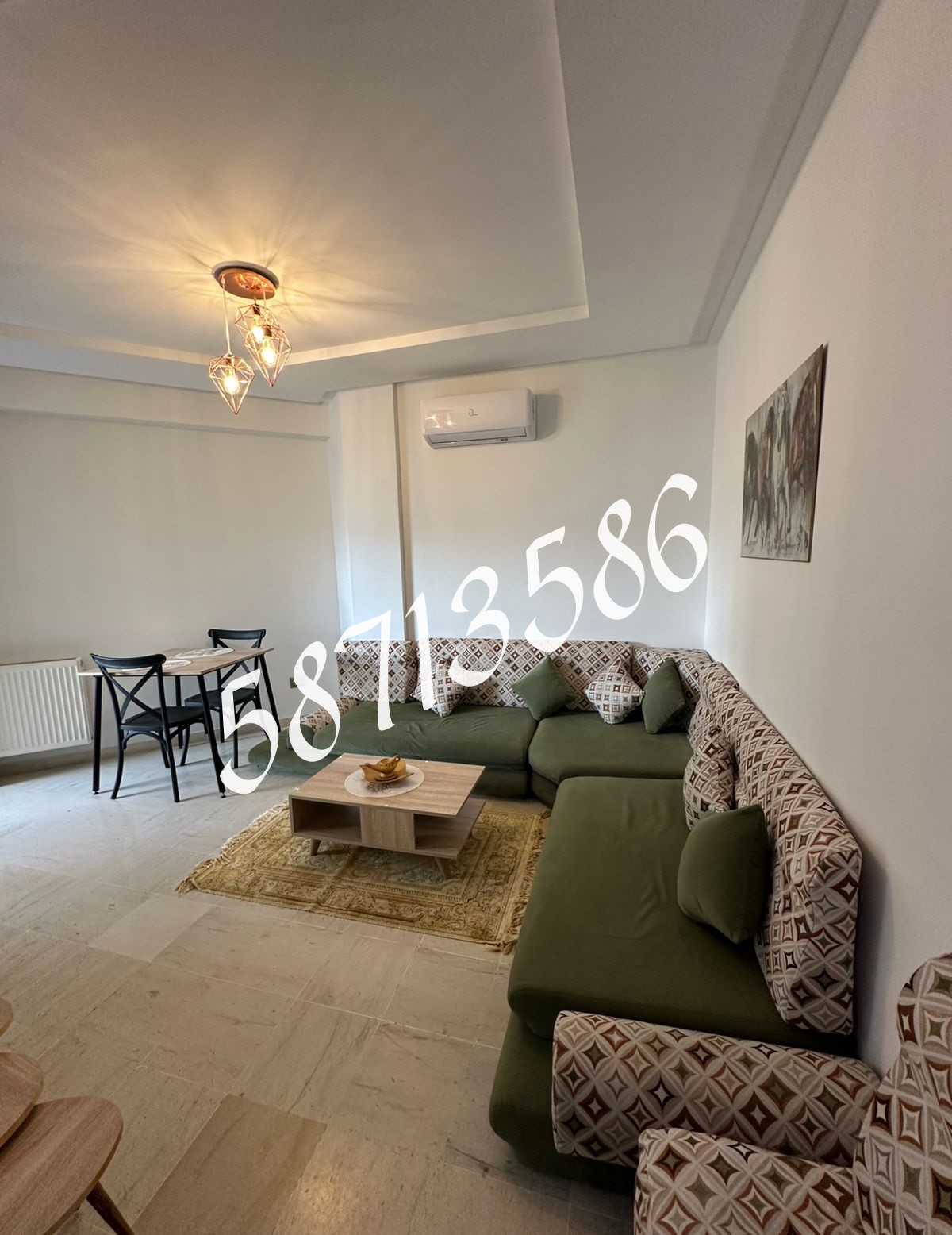 La Marsa El Aouina Location Appart. 1 pice Un s plus 1 meuble cite el wahat