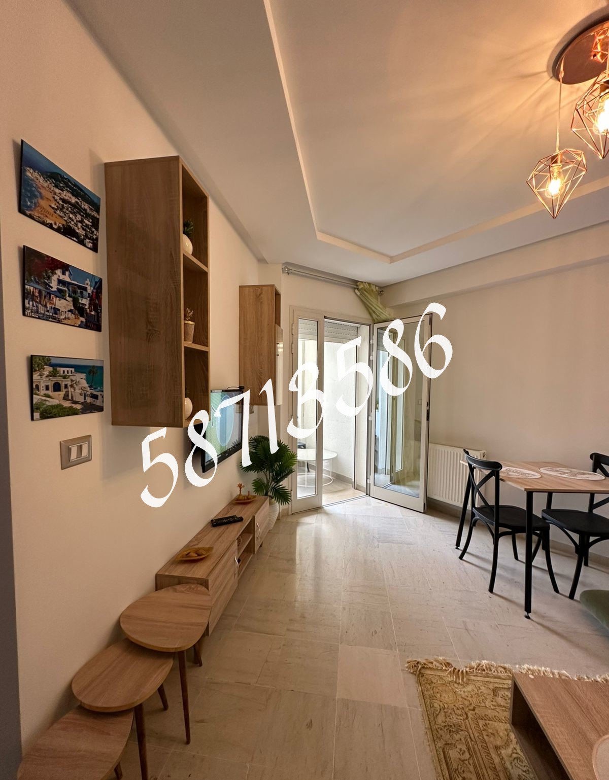 La Marsa El Aouina Location Appart. 1 pice Un s plus 1 meuble cite el wahat