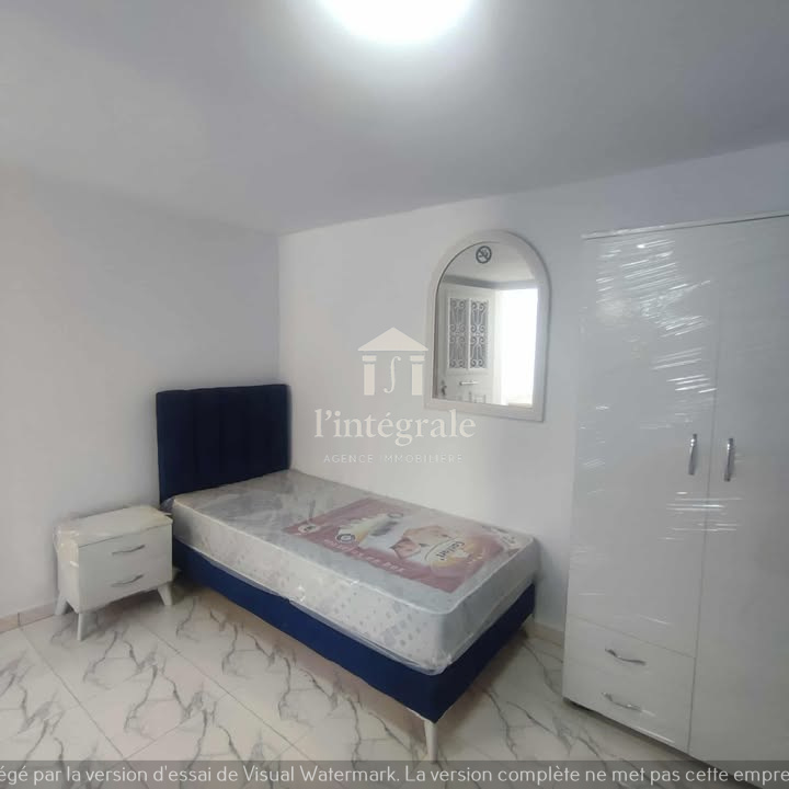 Ariana Ville El Menzah 5 Location Appart. 2 pices S0 meubl rdc  menzah5