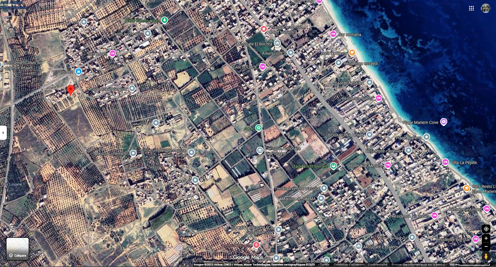 Akouda Chatt Meriem Terrain Terrain agricole Terrain 400m  chatt mariem prs douar ben zineb