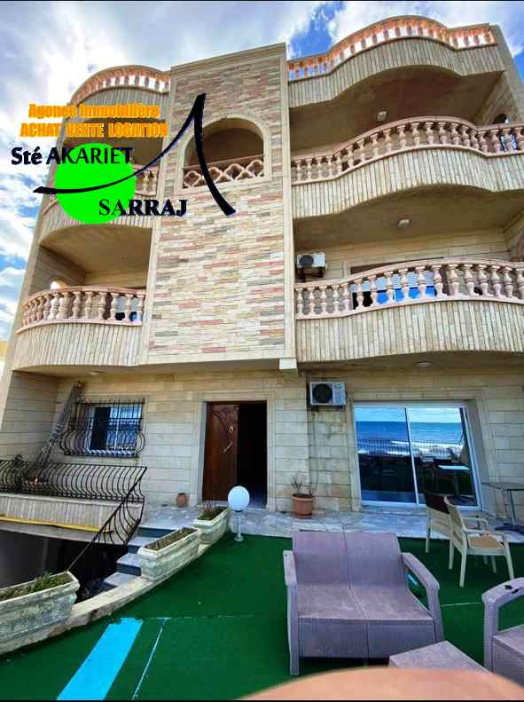 Sousse Jaouhara Cite Sidi Abdelhamid Vente Maisons Villa pieds dans l eau  sidi abdelhamid