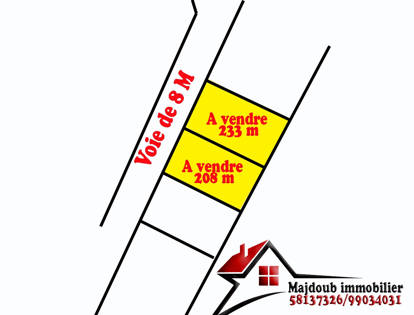 Sousse Riadh Zaouiet Sousse Terrain Terrain nu Terrain de 208 m bon emplacement
