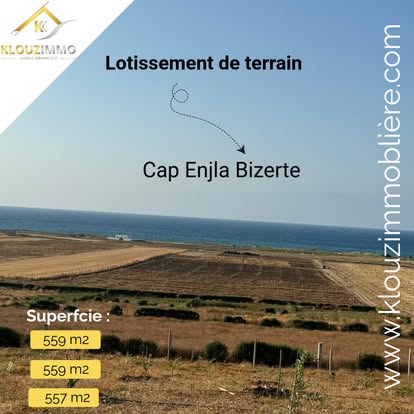 Bizerte Nord Bizerte Terrain Terrain nu Terrain ras enjla bizerte