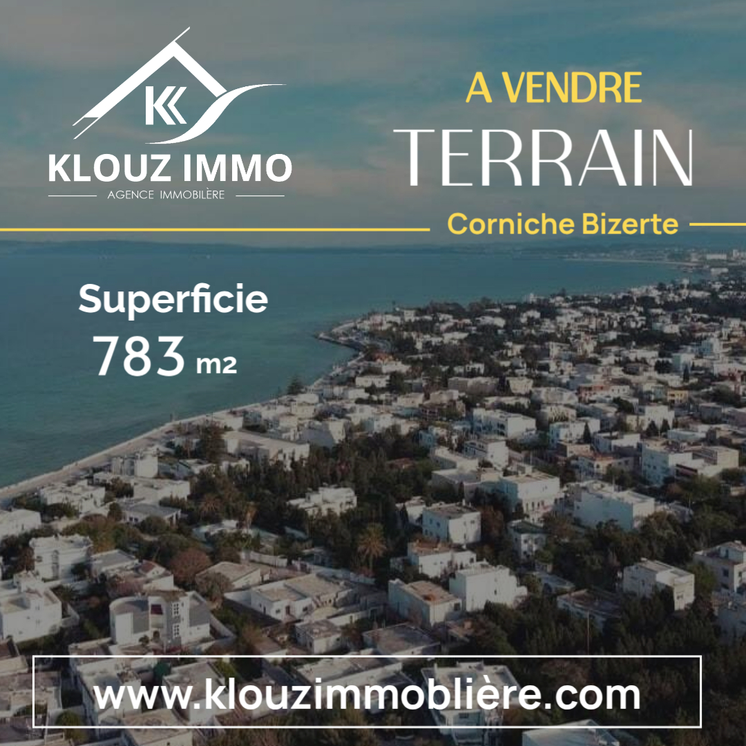 Bizerte Nord Bizerte Terrain Terrain nu Terrain corniche bizerte