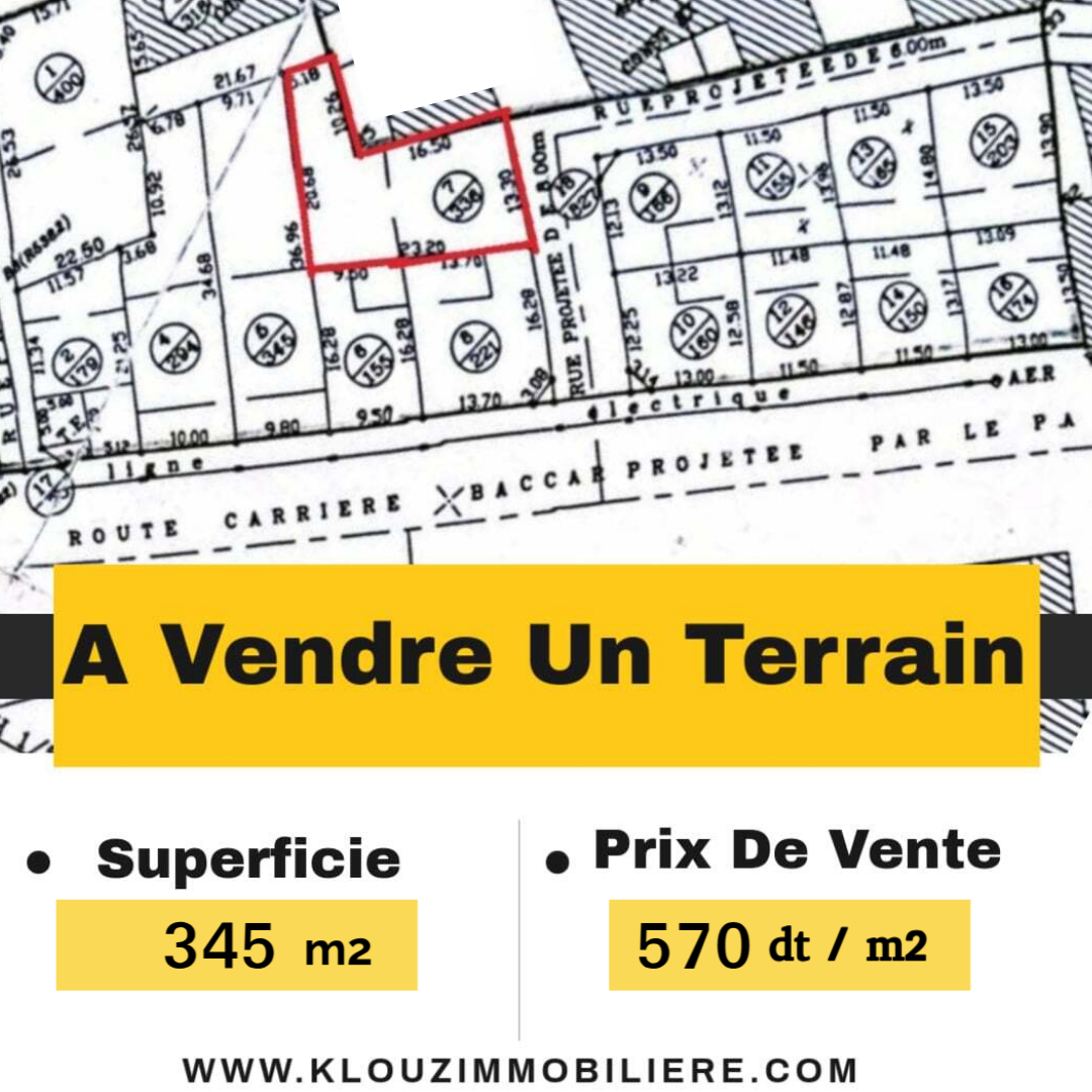 Bizerte Nord Bizerte Terrain Terrain nu Terrain  cite el waha bizerte