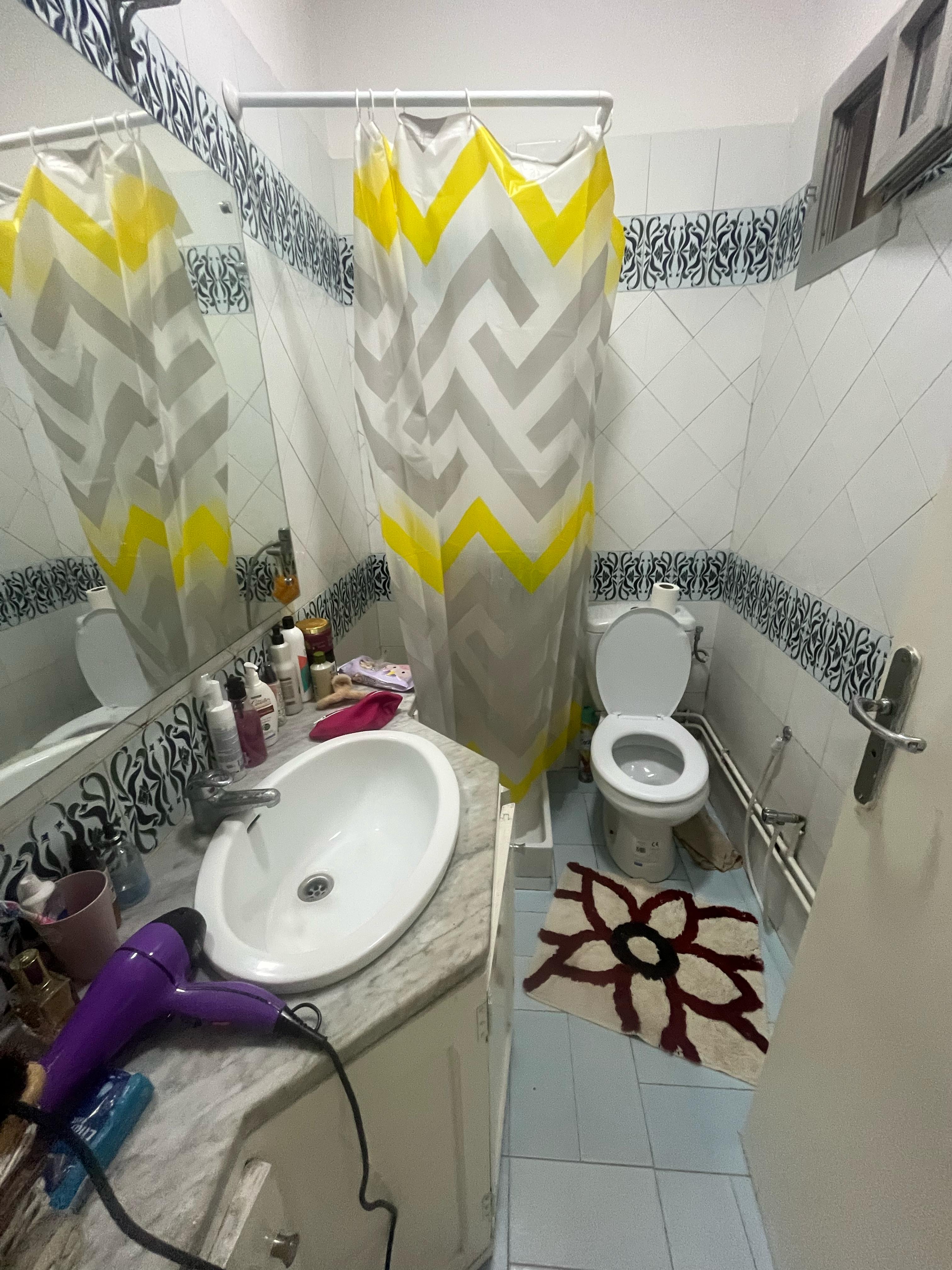 Ariana Ville Cite Ennasr 1 Location Appart. 2 pices S1 lumineux et meubl proche de toutes commodits