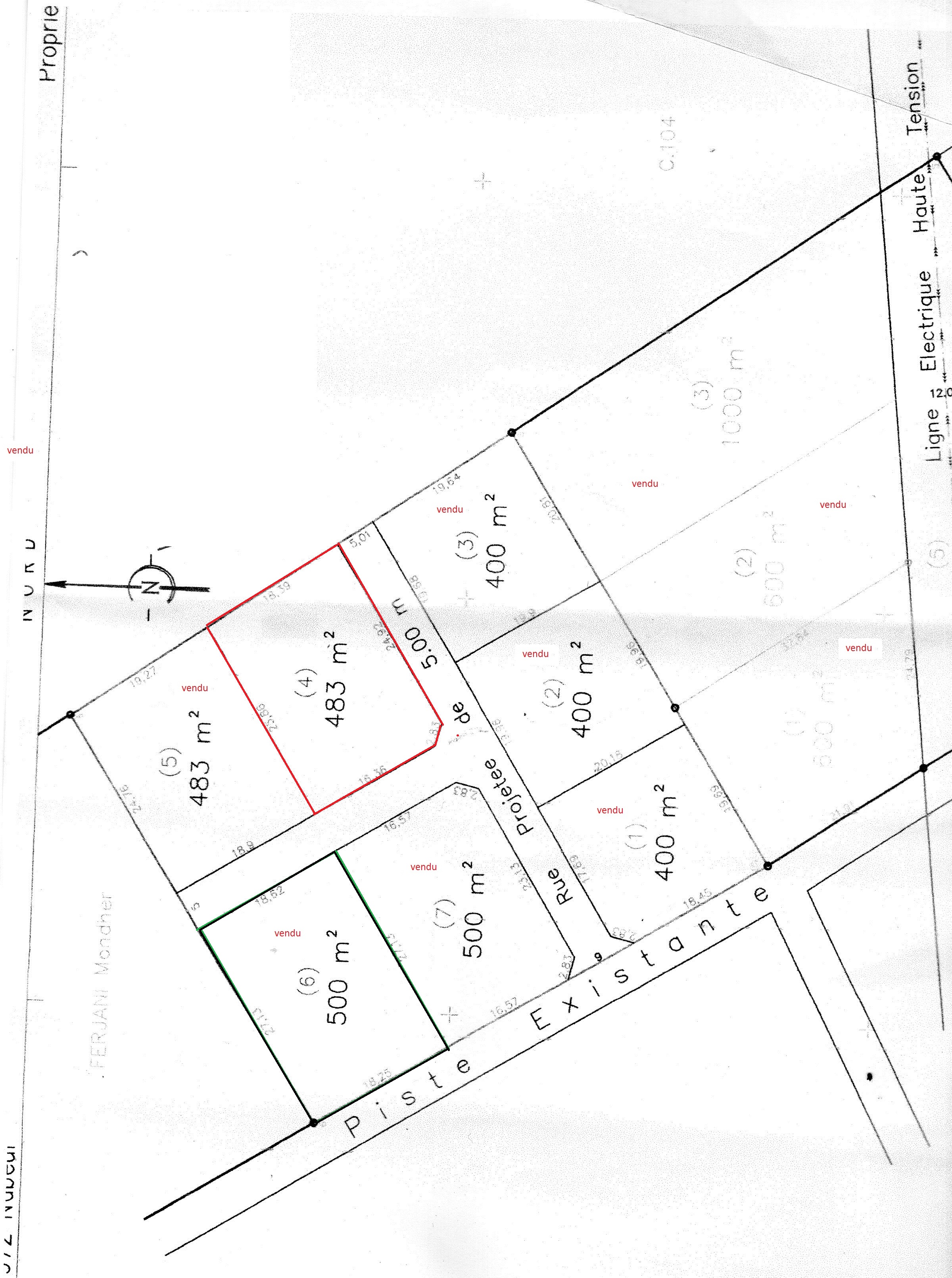 Hammamet Hammamet Terrain Terrain nu Menchar hammamet