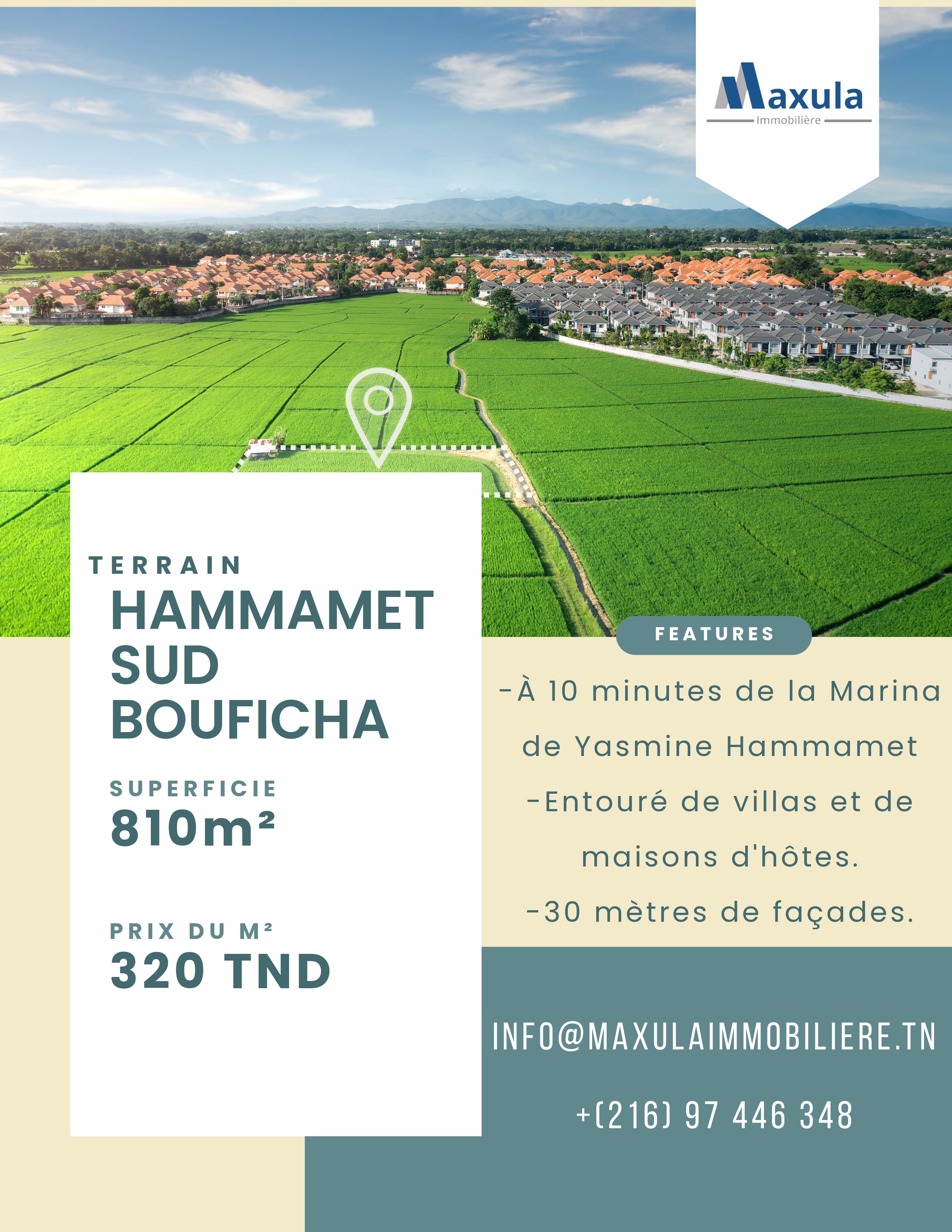 Bou Ficha Bou Ficha Terrain Terrain nu Terrain de 810m a bouficha