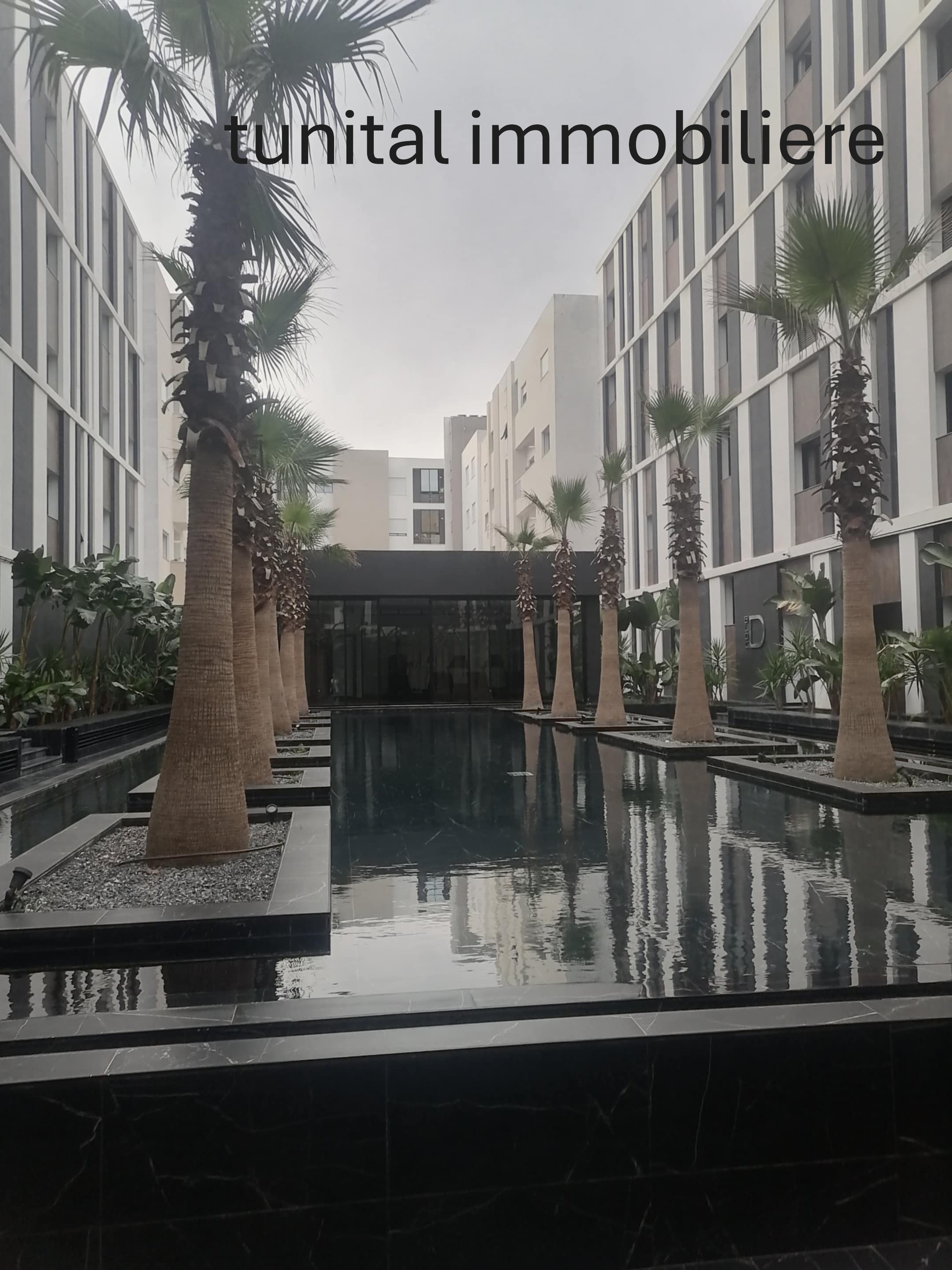 Ain Zaghouan Jardins de Carthage Location Appart. 1 pice Appartement vide haut standing au premier tage