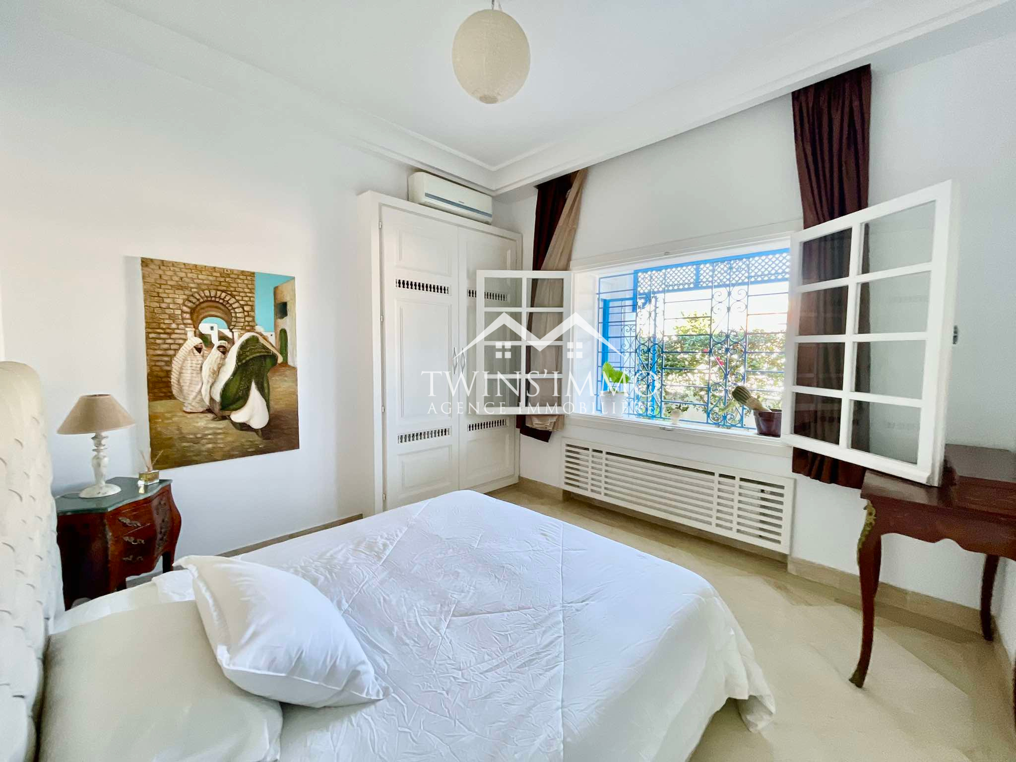 La Marsa Marsa Safsaf Location Appart. 3 pices Rez de chausse de villa meubl la marsa corniche