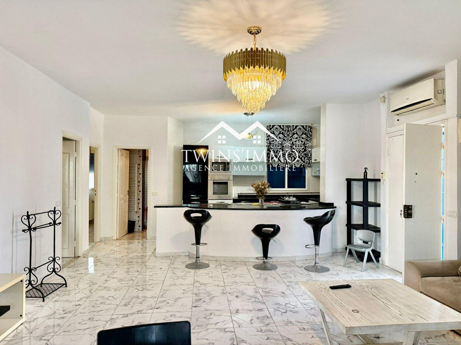 La Marsa Marsa Ennassim Location Appart. 2 pices Appartement s2 meubl  sidi abdlaziz la marsa