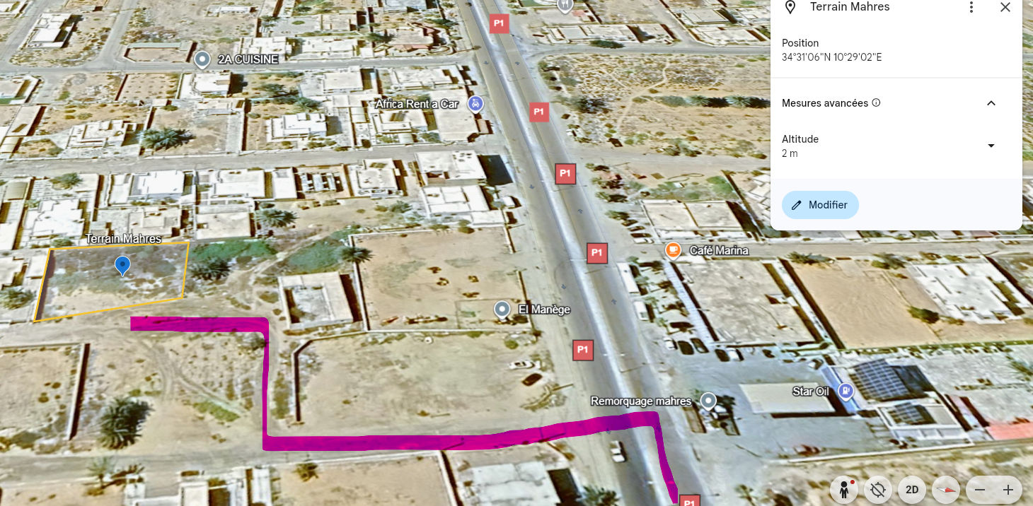 Mahras Mahras Terrain Terrain nu Terrain nu a mahras tres bien situ