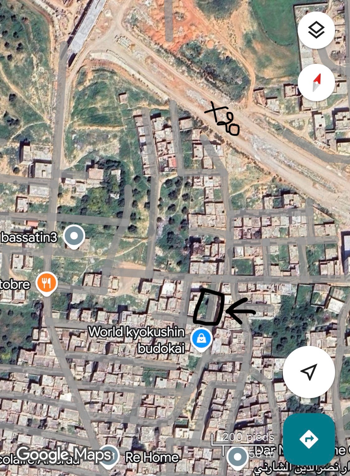 Mnihla Cite El Bassatine3 Terrain Terrain nu Terrain d'habitation  el mnihla ariana