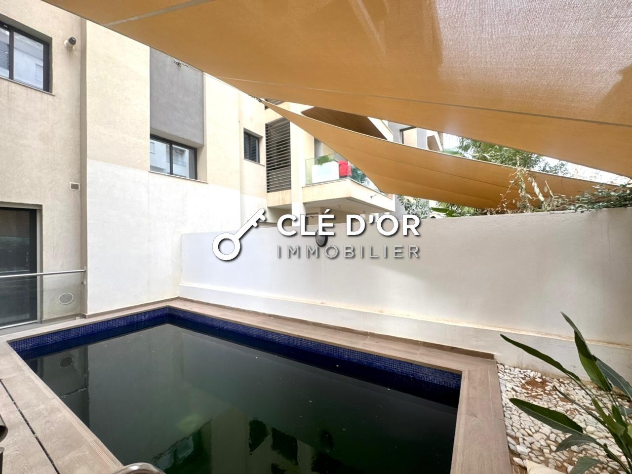 Ain Zaghouan Jardins de Carthage Location Appart. 3 pices Un s3 avec piscine  au jardin de carthage