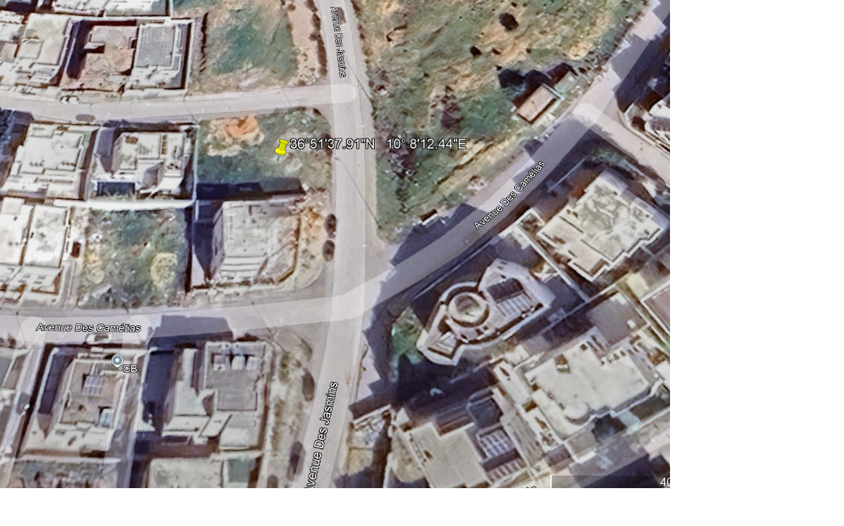 Mnihla Jardins d'el Menzah Terrain Terrain nu Terrain angle au jardin el menzah 2