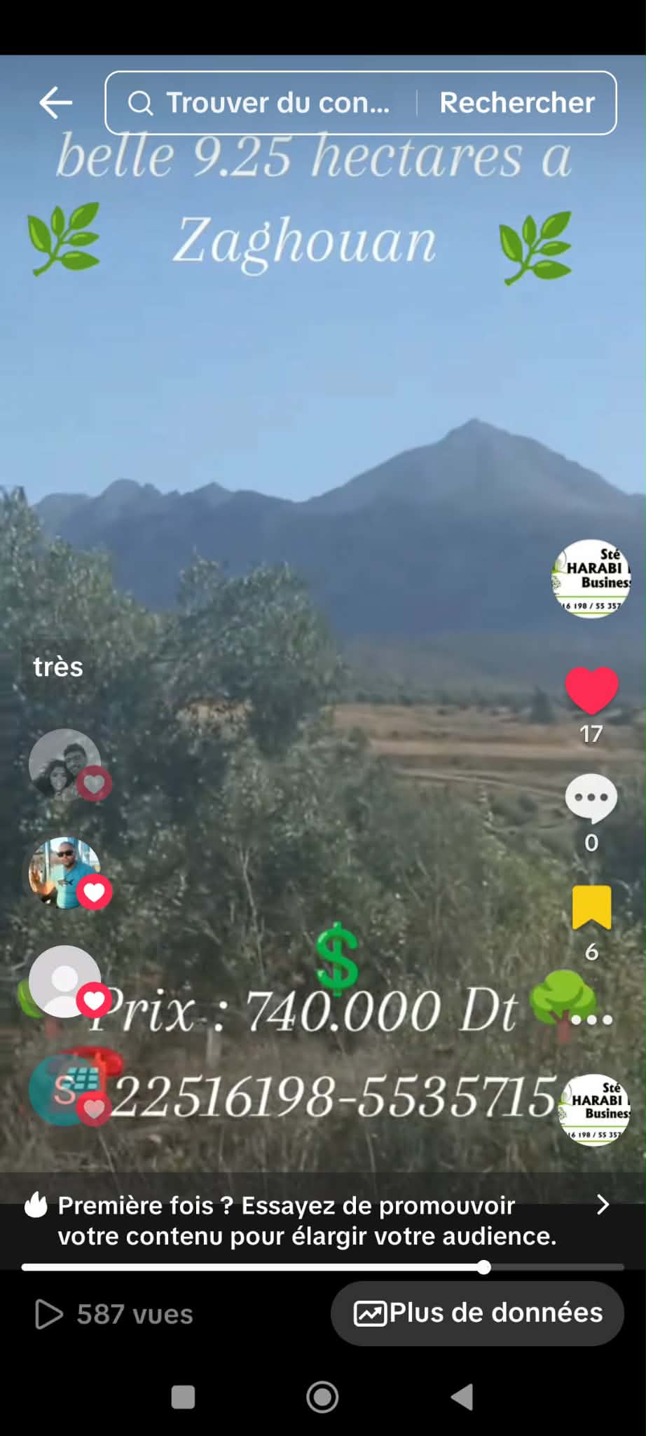 Zaghouan&nbsp;Zaghouan&nbsp;Terrain&nbsp;Terrain agricole&nbsp;Magnifique ferme 9 hectares 2500m2