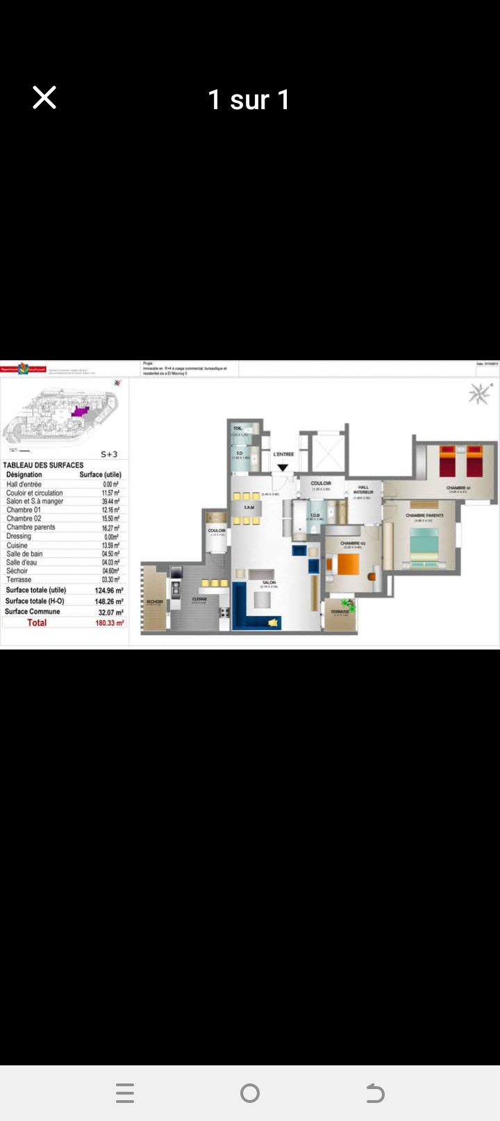 El Mourouj&nbsp;Residence Jinene El Mourouj&nbsp;Vente&nbsp;Appart. 4 pi�ces&nbsp;App haut standing