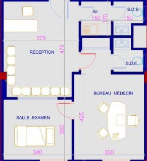 La Soukra La Soukra Vente Appart. 3 pices Apprt s2 bureautique   borj louzir