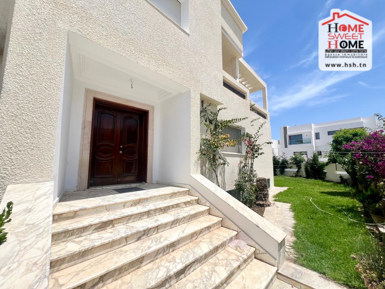 La Marsa Gammart Location Appart. 3 pices Rdc de villa julia  gammarth touristique