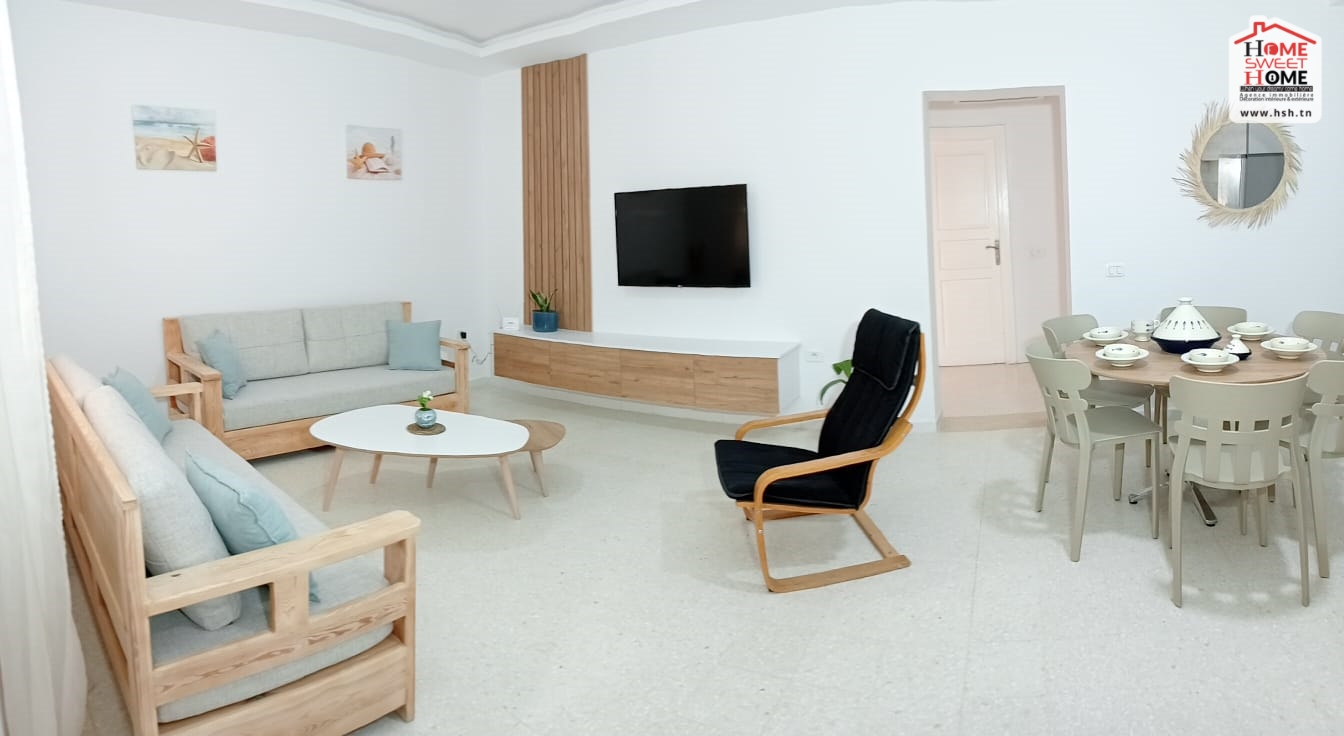 Nabeul&nbsp;Nabeul&nbsp;Location&nbsp;Appart. 2 pi�ces&nbsp;Rdc de villa s2 zoya meubl� � hamem ghzez