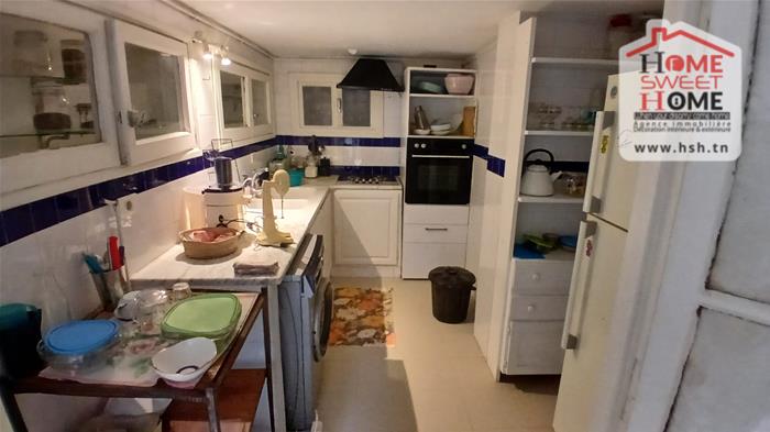 La Marsa&nbsp;Marsa Ennassim&nbsp;Location&nbsp;Maisons&nbsp;Rdc de villa s2 meubl� eline � la marsa ennassim