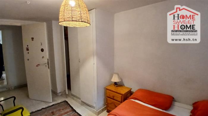 La Marsa&nbsp;Marsa Ennassim&nbsp;Location&nbsp;Maisons&nbsp;Rdc de villa s2 meubl� eline � la marsa ennassim