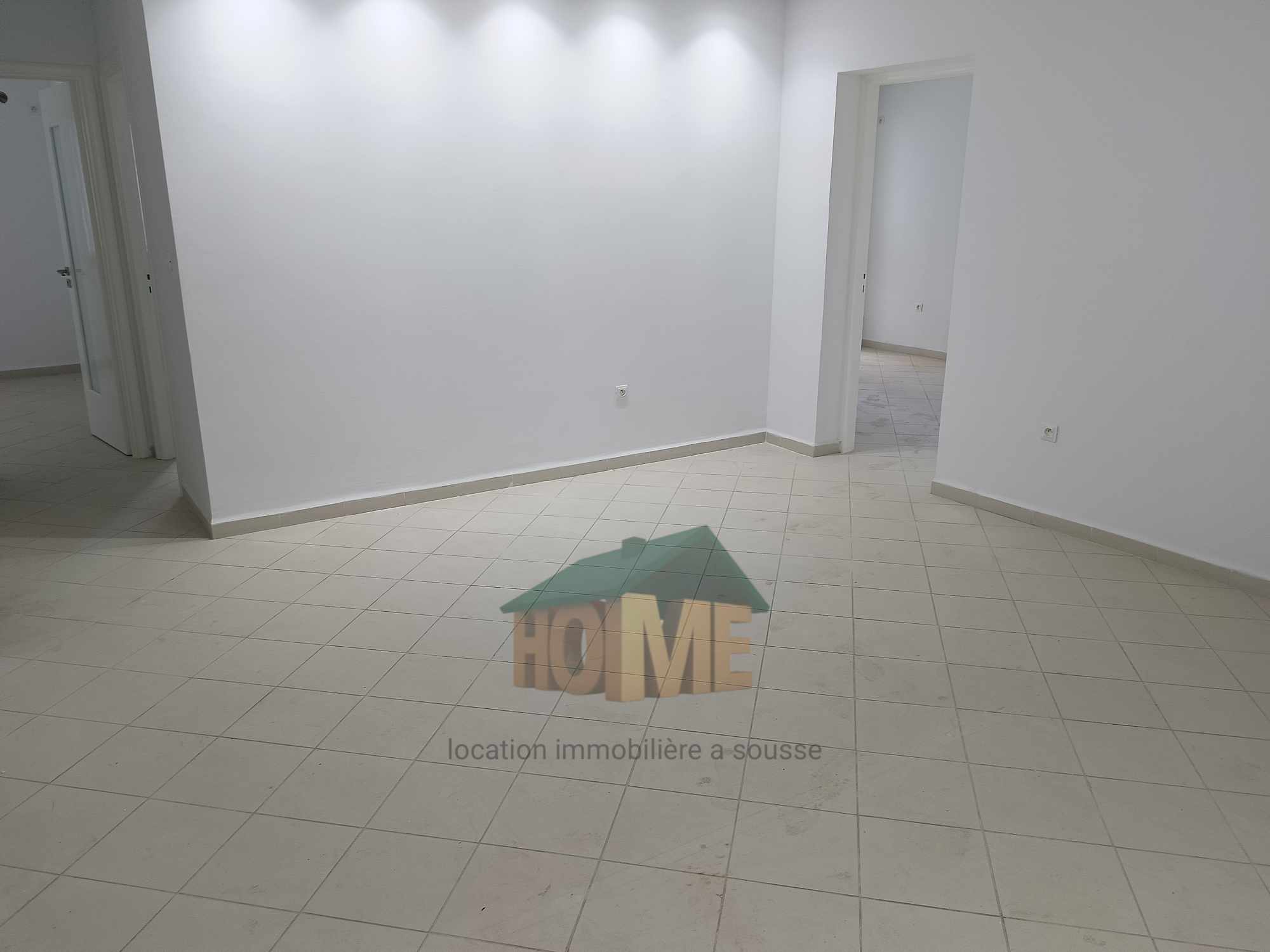 Sousse Jaouhara&nbsp;Cite Sahloul&nbsp;Location&nbsp;Appart. 3 pi�ces&nbsp;S3 a usage bureautique