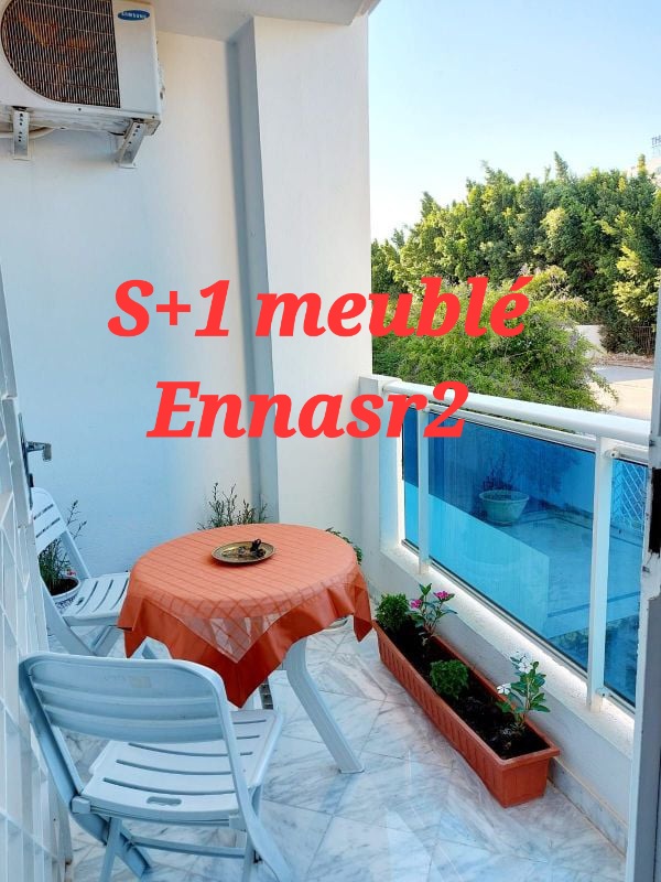 Ariana Ville Cite Ennasr 2 Location Appart. 2 pices T bel s1 meubl pour tranger