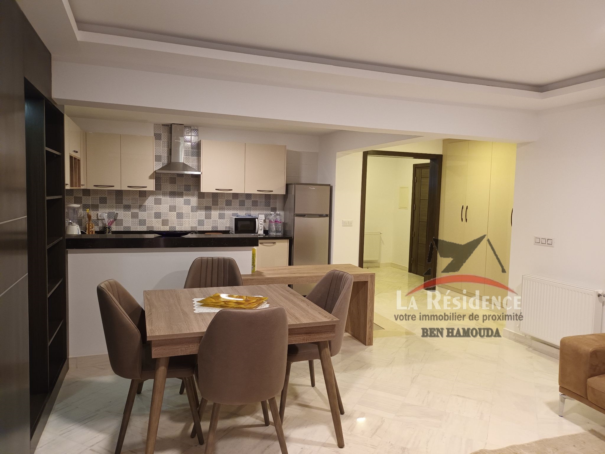 Bizerte Nord&nbsp;Bizerte&nbsp;Location&nbsp;Appart. 2 pi�ces&nbsp;Appartement richement meunl� longue dur�e