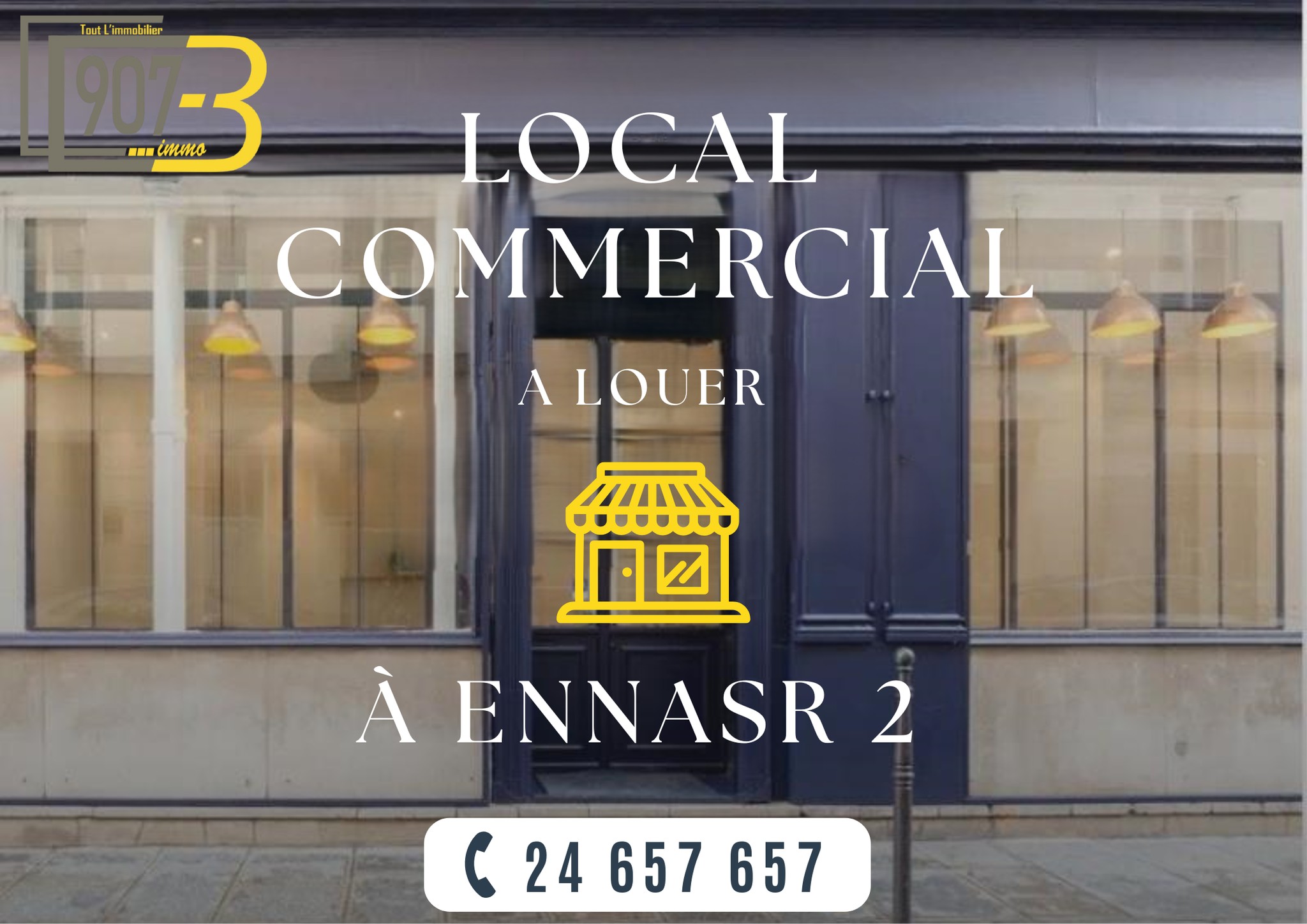 Ariana Ville Cite Ennasr 2 Bureaux & Commerces Fond de Commerce Local commercial  ennasr 2 avenue hedi nouira