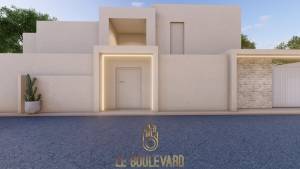 Hammamet Sidi Jedidi Vente Maisons A  villa s3 avec piscine sur plan ref1359a