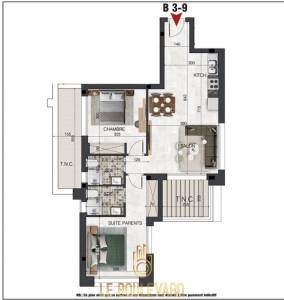 Nabeul&nbsp;Cite El Mahrsi 3&nbsp;Vente&nbsp;Appart. 1 pi�ce&nbsp;A  appartement s2 avec terrasse ref1384a