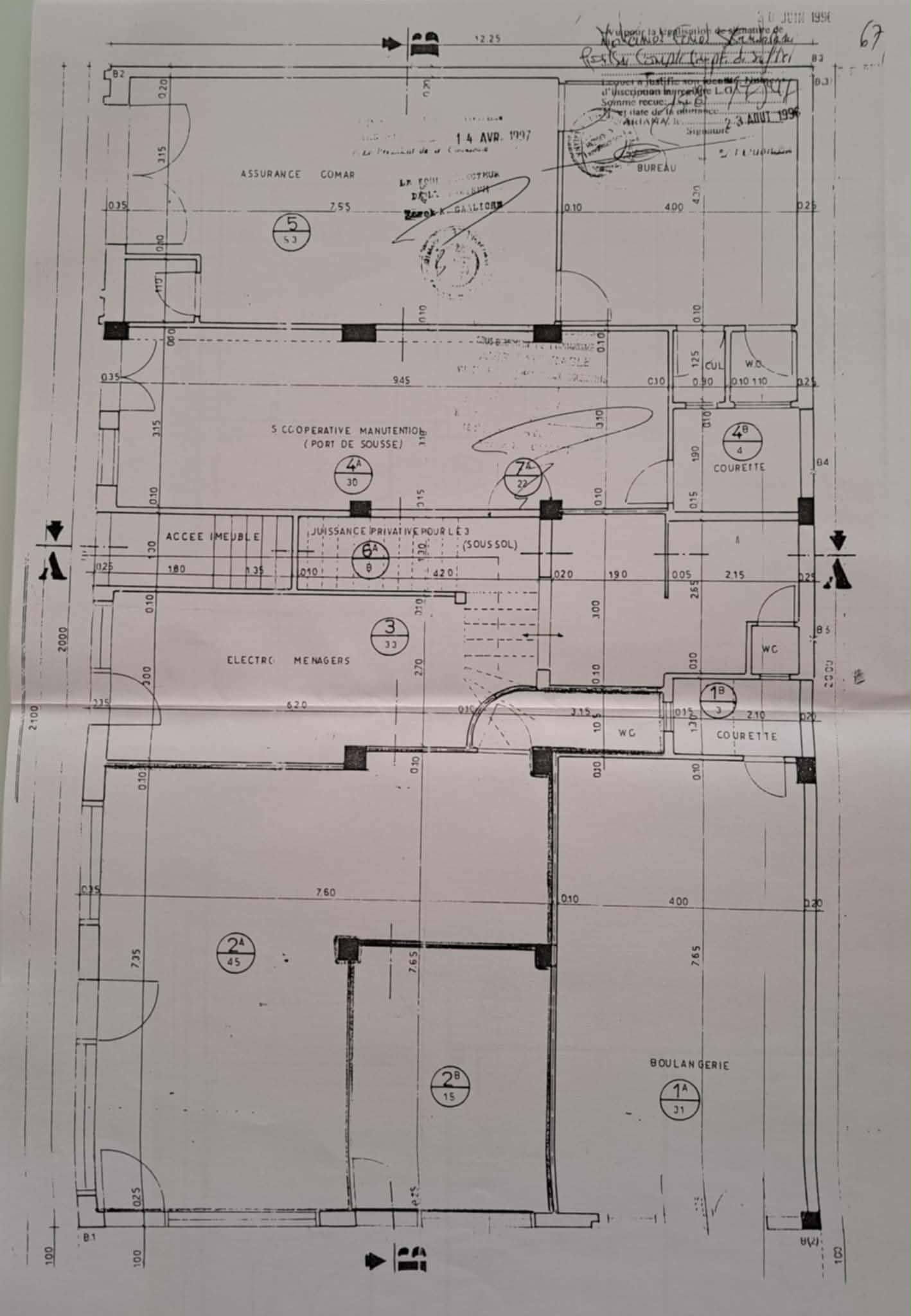 Sousse Ville&nbsp;Sousse&nbsp;Location&nbsp;Surfaces&nbsp;Local de 100 m2