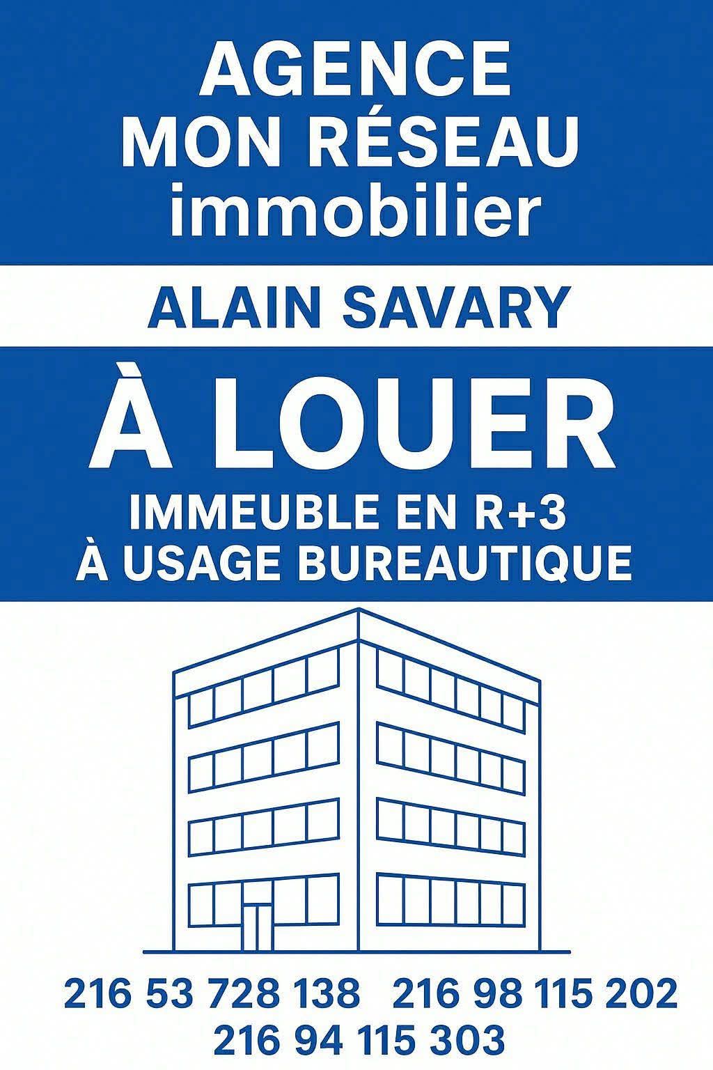 Cite El Khadra&nbsp;Cite Jardins&nbsp;Bureaux & Commerces&nbsp;Bureau&nbsp;Immeuble a usage bureautique alain savary