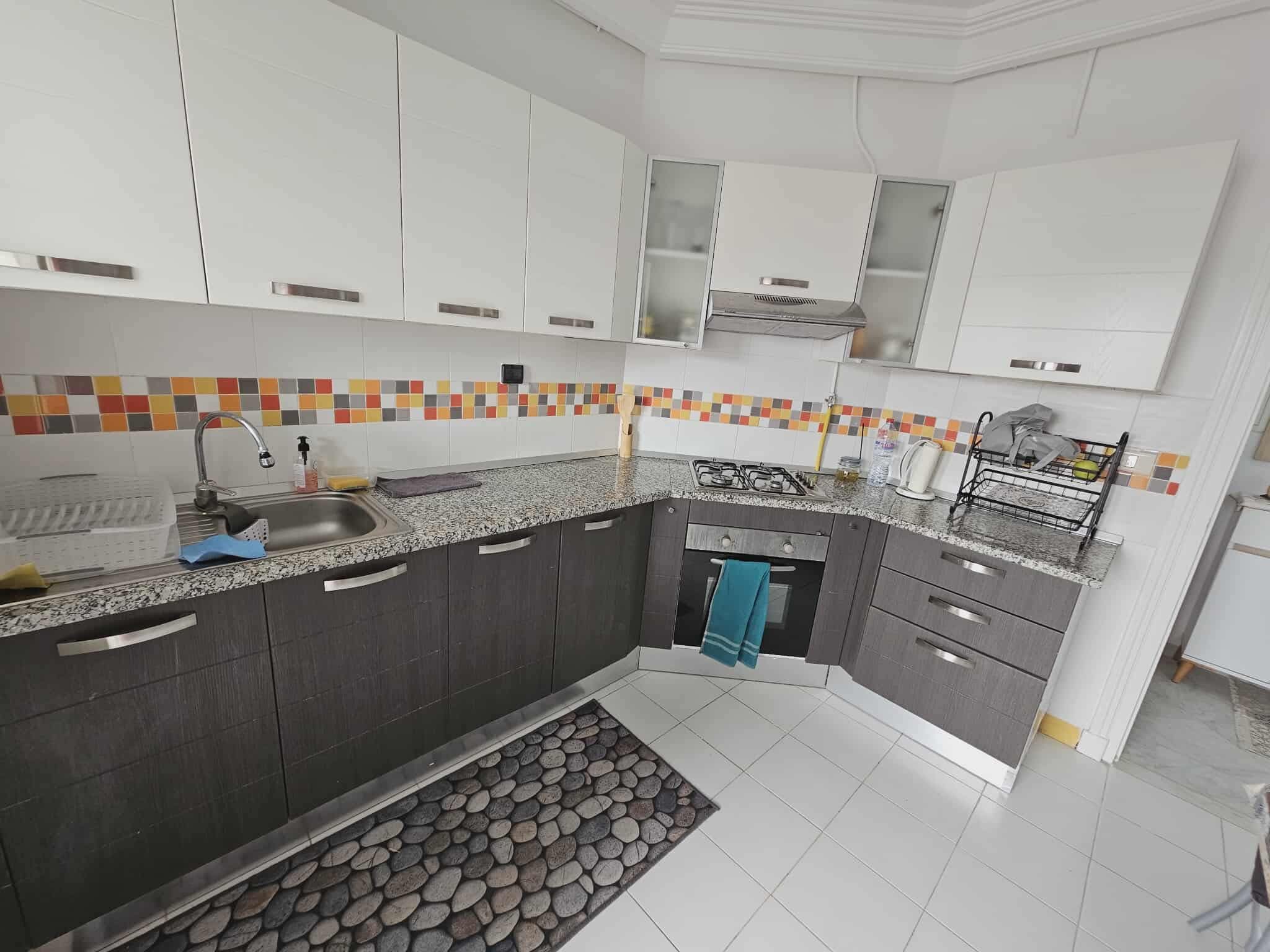 Ariana Ville&nbsp;Riadh Landlous&nbsp;Location&nbsp;Appart. 2 pi�ces&nbsp;S1 de gaut standing  meubl� riadh andalous