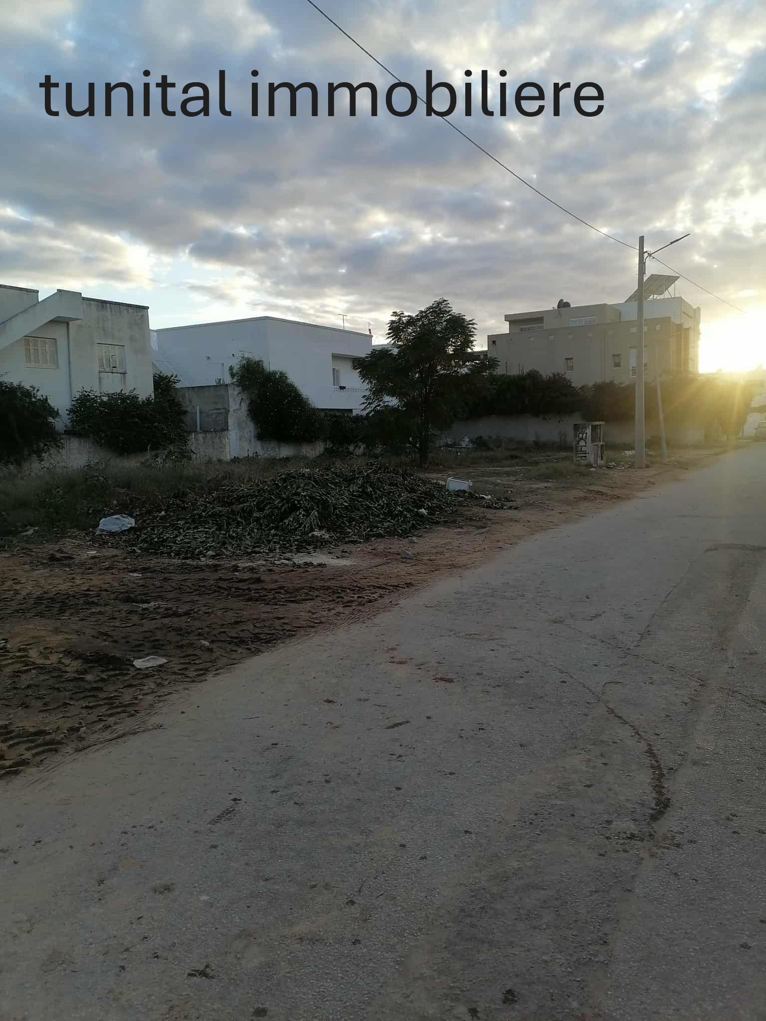 La Marsa Gammart Terrain Terrain nu Gammarth village cartier rsidentielle