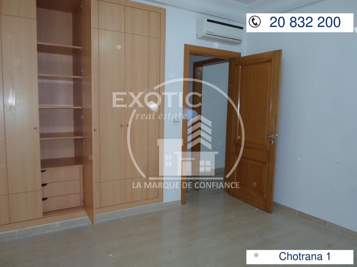 La Soukra&nbsp;Chotrana 1&nbsp;Location&nbsp;Appart. 1 pi�ce&nbsp;Un jolie s1 a chotrana