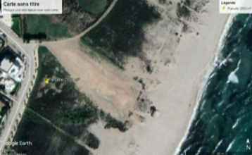 Beni Khiar El Maamoura Vente Surfaces Maamoura plage vdterrain 1000 m2 pieds dans l'eau