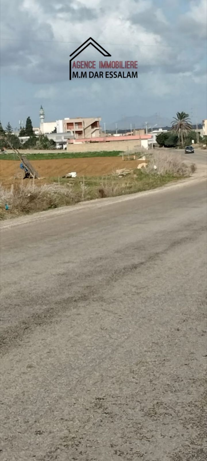 Kelibia&nbsp;Azmour&nbsp;Terrain&nbsp;Terrain nu&nbsp;Terrain situ� sur la route principale