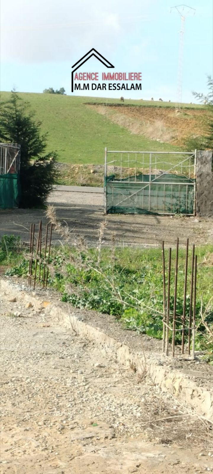 Kelibia&nbsp;Azmour&nbsp;Terrain&nbsp;Terrain nu&nbsp;Terrain situ� sur la route principale