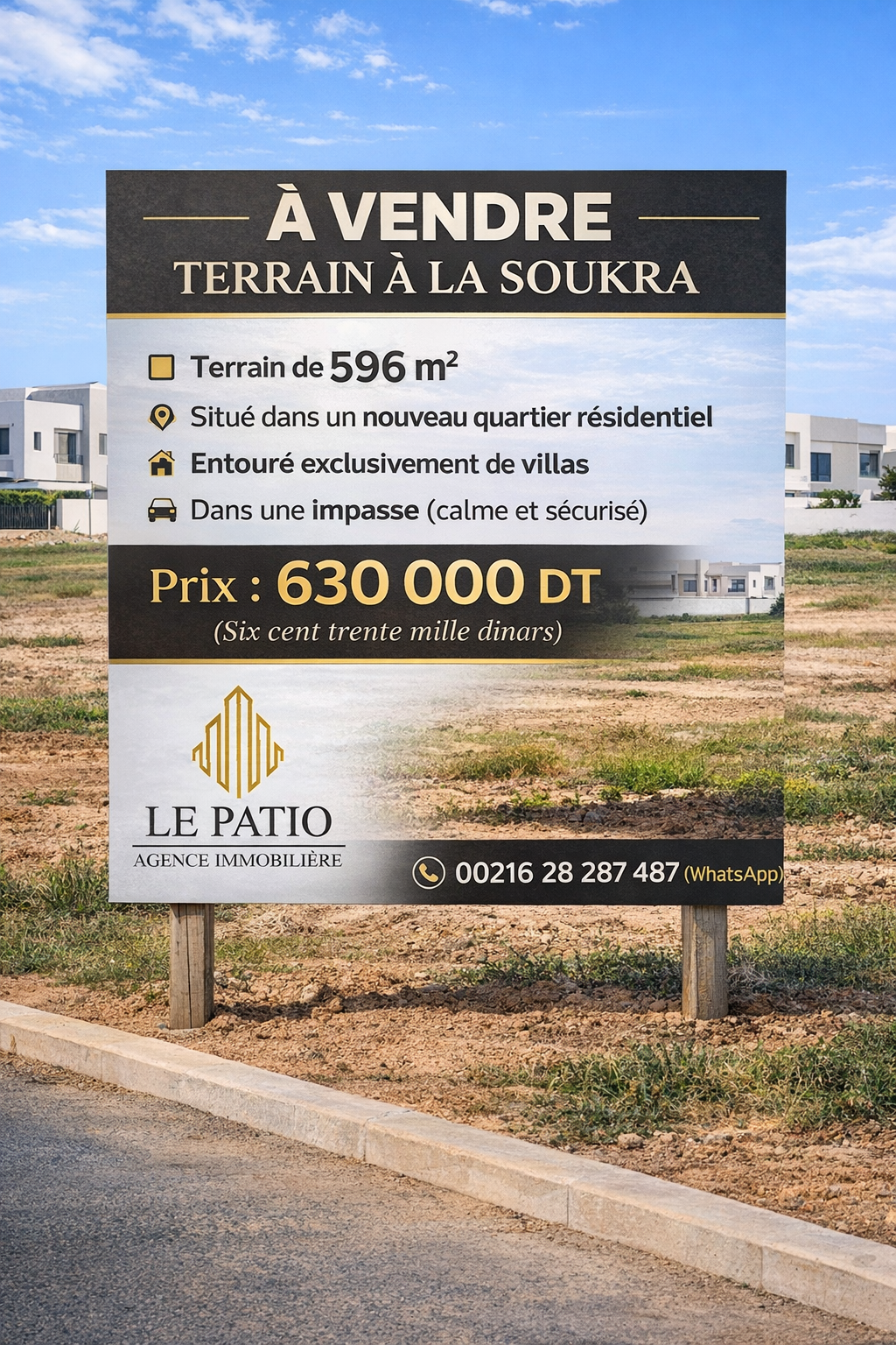 La Soukra&nbsp;La Soukra&nbsp;Terrain&nbsp;Terrain nu&nbsp;Votre futur projet commence ici terrain a lasoukra