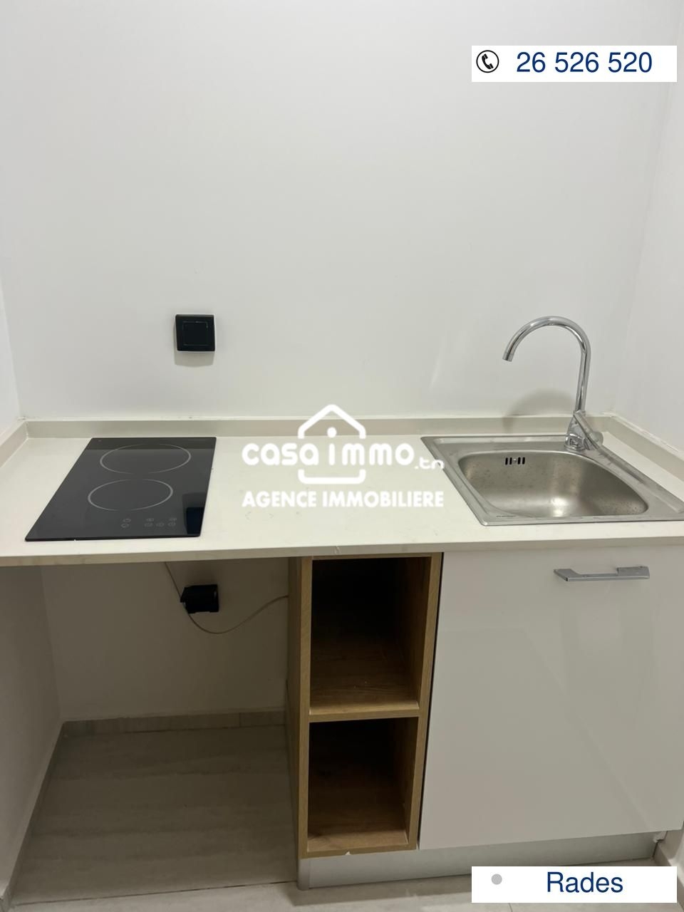 Rades&nbsp;Rades&nbsp;Location&nbsp;Appart. 1 pi�ce&nbsp;Bureau s1 neuf rades ville