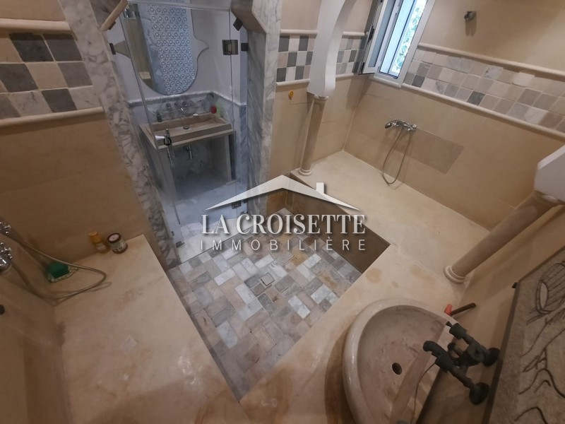 La Marsa Cite Bhar Lazreg Location Appart. 3 pices Villa plain pied s 3  la marsa mvl1410