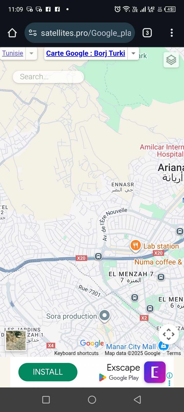 Ariana Ville&nbsp;Cite Ennasr 2&nbsp;Terrain&nbsp;Terrain nu&nbsp;Terrain cot� cit� ennasr occasion 2026