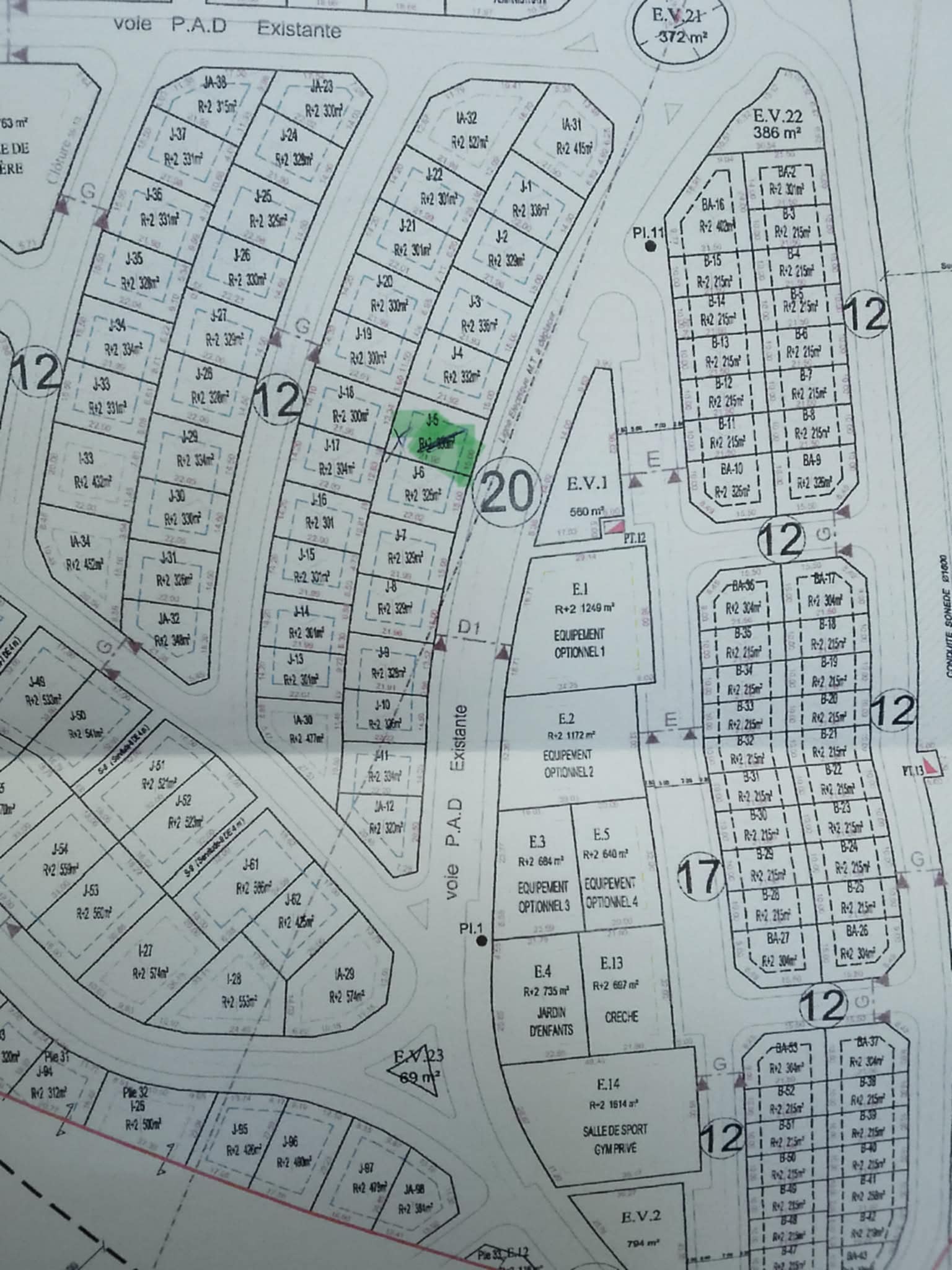 Mannouba La Mannouba Terrain Terrain nu Lot de terrain lotissement jardin de tunis 330m