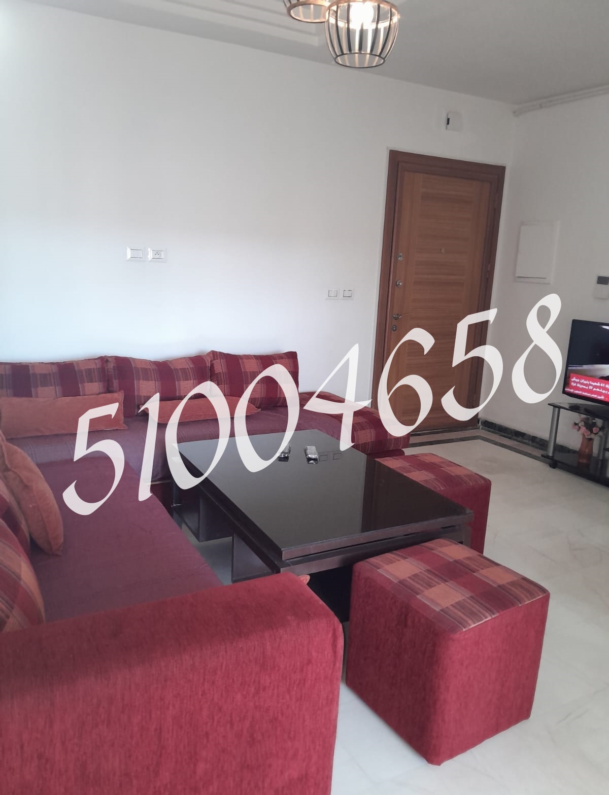 La Marsa&nbsp;El Aouina&nbsp;Location&nbsp;Appart. 1 pi�ce&nbsp;S plus 2 meuble jardins el aouina